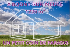 terrain à la vente -   08120  BOGNY SUR MEUSE, surface 1220 m2 vente terrain - UBI425139685